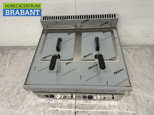 Friteuse double en acier inoxydable 2 x 8 litres Premium-line GAS Catering – Image 2