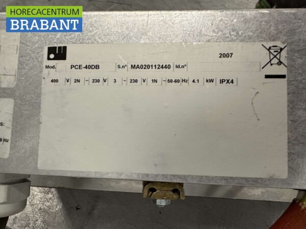 Cuisinière électrique encastrable Roeder en acier inoxydable 2 brûleurs 400V Horeca – Image 3