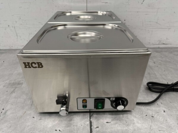 Bain marie en acier inoxydable 2 x 1/2 GN 230V Horeca