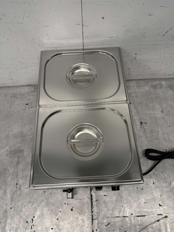 Bain marie en acier inoxydable 2 x 1/2 GN 230V Horeca – Image 4