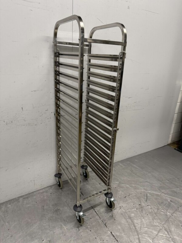 Chariot en acier inoxydable 16 x 1/1 GN gastronorm 173,5 cm Restauration – Image 2