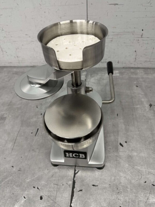 Presse à hamburger en acier inoxydable 130 mm Boucherie Traiteur – Image 5
