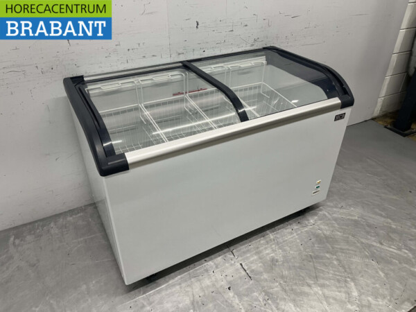 Congélateur de magasin Congélateur avec couvercles coulissants en verre 355 litres 230V Nouveau – Image 3