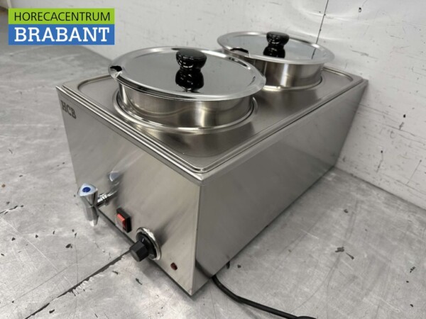 Bain marie en acier inoxydable 2 x 6 litres 230V Horeca – Image 2