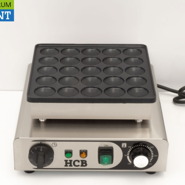HCB acier inoxydable Poffertjesplaat Poffertjesbakplaat 25 dops 230V Horeca