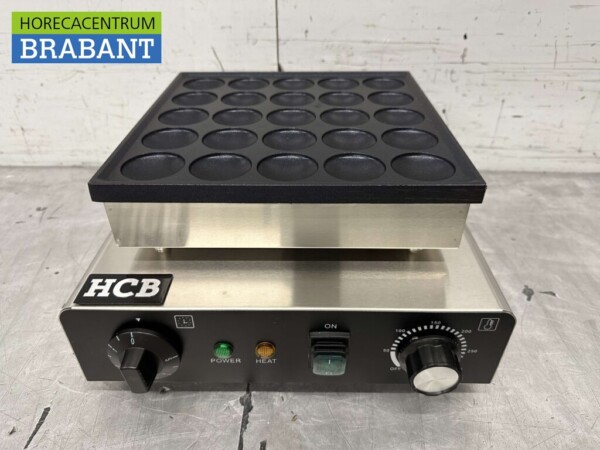 Acier inoxydable Poffertjesplaat Poffertjesbakplaat 25 dops 230V Horeca