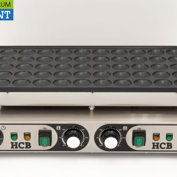 HCB RVS Poffertjesplaat Poffertjesbakplaat 50 dops 230V Horeca