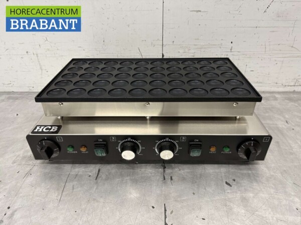 Acier inoxydable Poffertjesplaat Poffertjesbakplaat 50 dops 230V Horeca