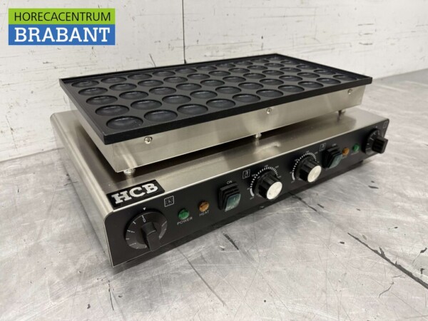 Acier inoxydable Poffertjesplaat Poffertjesbakplaat 50 dops 230V Horeca – Image 3