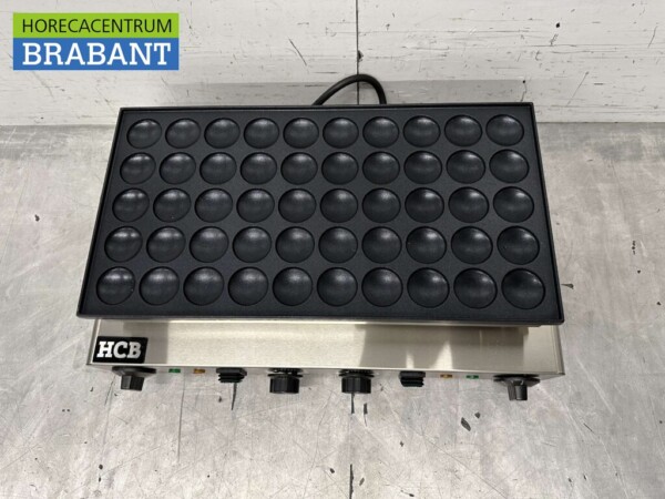 Acier inoxydable Poffertjesplaat Poffertjesbakplaat 50 dops 230V Horeca – Image 4