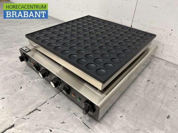 Acier inoxydable Poffertjesplaat Poffertjes baking tray 100 dops 230V Horeca – Image 2