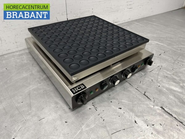Acier inoxydable Poffertjesplaat Poffertjes baking tray 100 dops 230V Horeca – Image 3