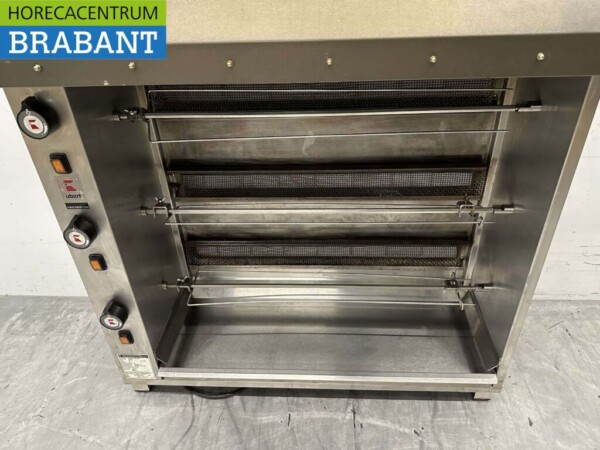 Ubert RT Chicken Grill Chimney Grill en acier inoxydable 3 brochettes GAS/230V Restauration – Image 4