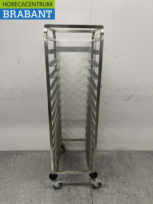 Chariot à tôles soudées en acier inoxydable 14 x 60/40 cm Restauration