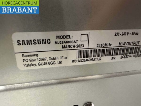 Micro-ondes en acier inoxydable Samsung 1850 watts 230V Restauration – Image 5