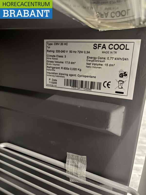SFA COOL Minibar Mini réfrigérateur 17,5 litres 230V Horeca – Image 5