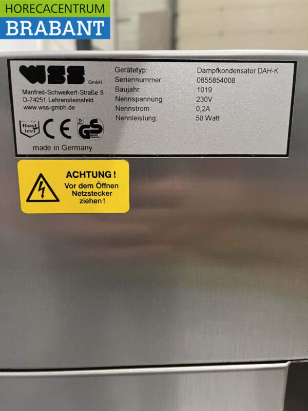 Acier inoxydable WSS Four Four à air chaud Hotte aspirante Base 230V Restauration – Image 7