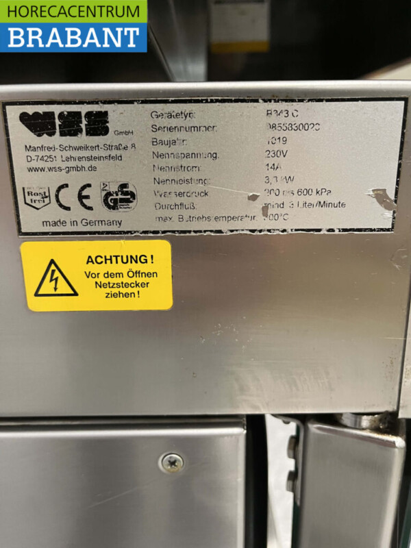 Acier inoxydable WSS Four Four à air chaud Hotte aspirante Base 230V Restauration – Image 6