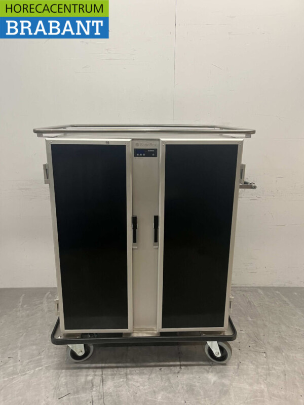 ScanBox Ergo Line Duo A12+AC12 en acier inoxydable Chariot réfrigéré 12+12 x 1/1GN 230V Horeca