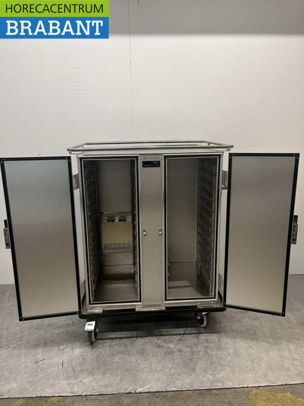 ScanBox Ergo Line Duo A12+AC12 en acier inoxydable Chariot réfrigéré 12+12 x 1/1GN 230V Horeca – Image 5