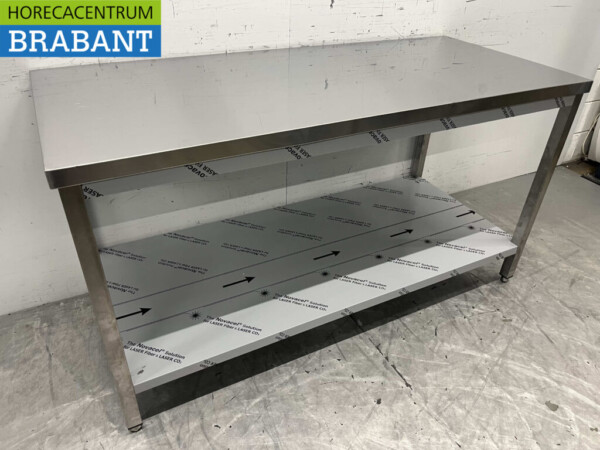 Table de travail en acier inoxydable 160 x 70 x 86 cm Horeca – Image 3