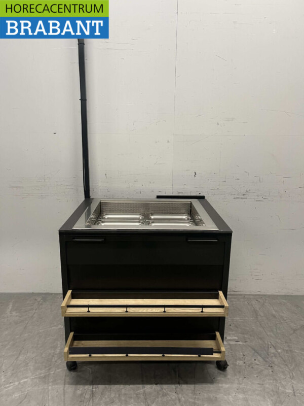 Vitrine réfrigérée Ideal Ake Open en acier inoxydable 90 cm 230V Restauration