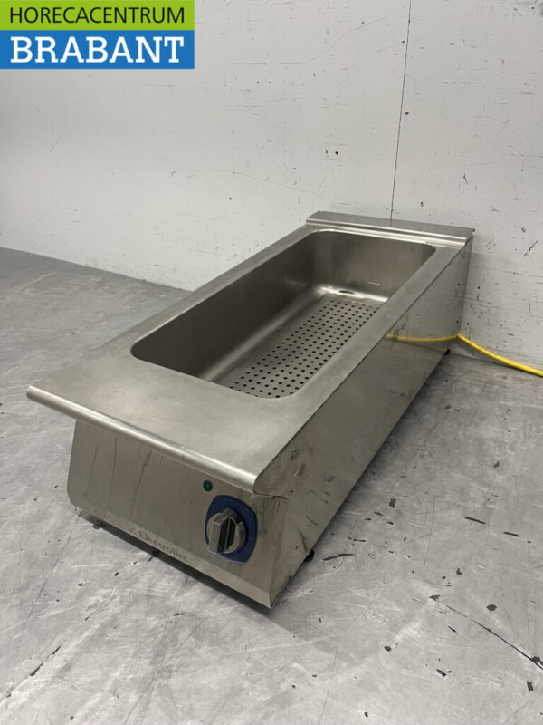 Acier inoxydable Zanussi Bain marie 1/1 + 1/3 GN 230V Horeca – Image 2