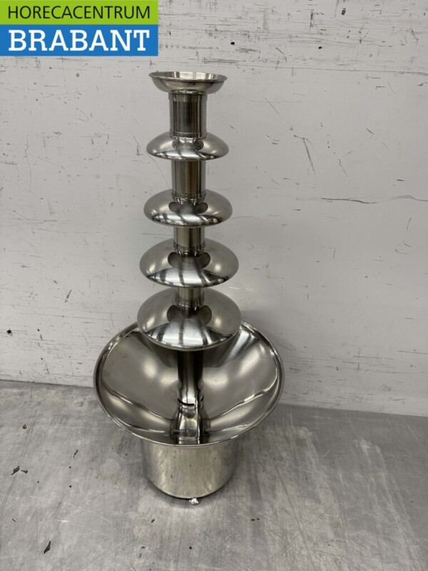 Fontaine à chocolat en acier inoxydable Fontaine à chocolat à 5 étages 80 cm 230V Horeca