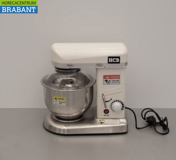 HCB Robot ménager Mélangeur alimentaire Bol en acier inoxydable 5 litres 230V Horeca – Image 6