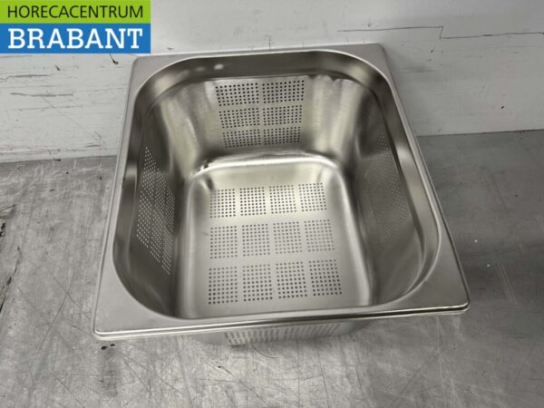 Bac GN gastronorme perforé en acier inoxydable 2/3 Profondeur 200 mm Restauration – Image 2