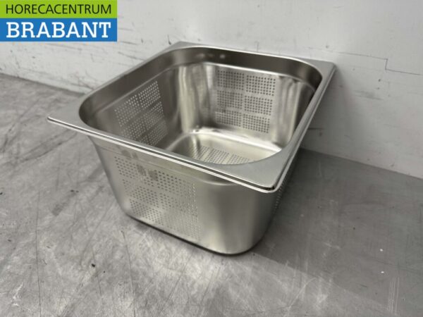 Bac GN gastronorme perforé en acier inoxydable 2/3 Profondeur 200 mm Restauration – Image 3