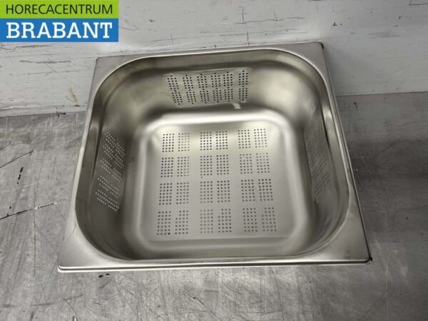Bac GN gastronorme perforé en acier inoxydable 2/3 Profondeur 150 mm Restauration – Image 2