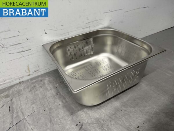 Bac GN gastronorme perforé en acier inoxydable 2/3 Profondeur 150 mm Restauration – Image 4