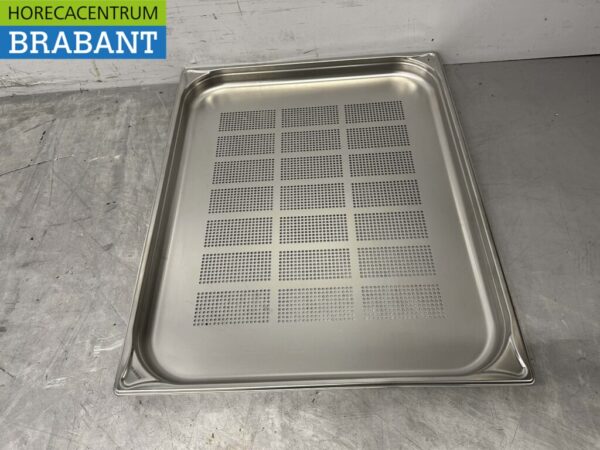 Bac gastronorme perforé en acier inoxydable GN Tray 2/1 Profondeur 40 mm Horeca – Image 2