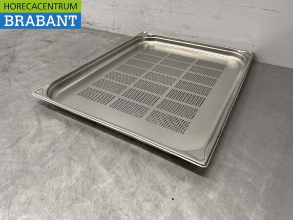 Bac gastronorme perforé en acier inoxydable GN Tray 2/1 Profondeur 40 mm Horeca – Image 3