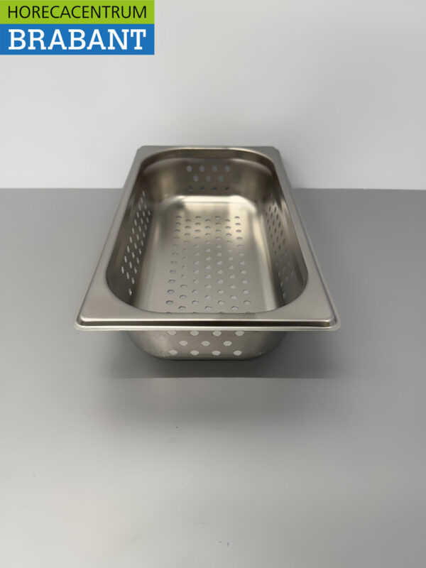 HCB Bac gastronorme perforé en acier inoxydable Bac GN 1/3 Profondeur 65 mm Horeca