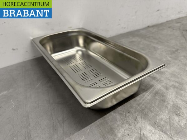 Bac GN gastronorme perforé en acier inoxydable 1/3 Profondeur 65 mm Restauration – Image 5