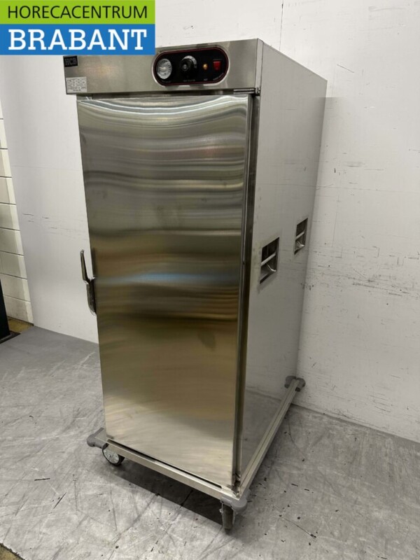 Acier inoxydable HCB Chariot de banquet Armoire chaude 1 porte 11 x 2/1 GN 230V Horeca – Image 2
