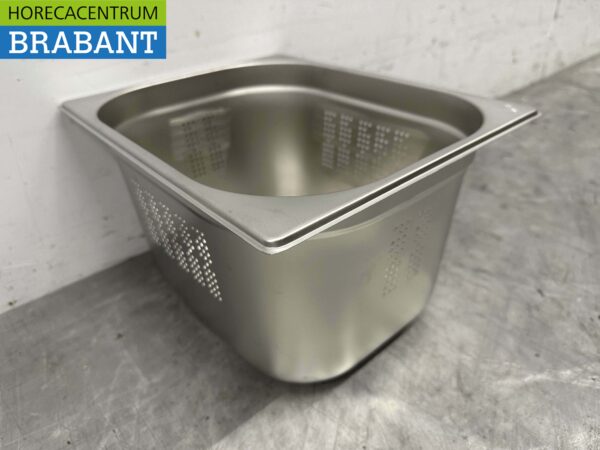 Récipient GN gastronorme perforé en acier inoxydable 1/2 Profondeur 200 mm Restauration – Image 4