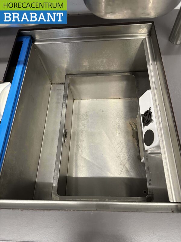 Chariot de restauration en acier inoxydable Automoteur Plaque chauffante à batterie bain-marie 10 x 1/1 GN 230V Horeca – Image 5