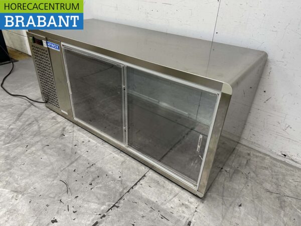 Vitrine réfrigérée en acier inoxydable Afinox Confiseur 120 cm 230V Horeca – Image 3