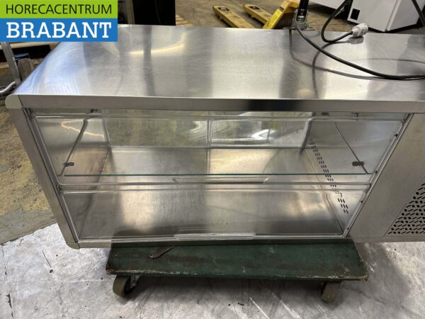 Vitrine réfrigérée en acier inoxydable Afinox Confiseur 120 cm 230V Horeca – Image 5