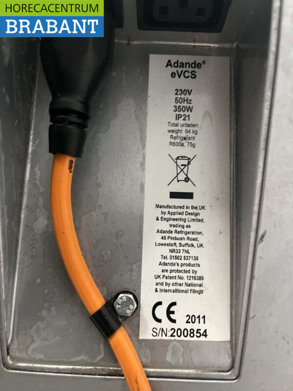 Établi réfrigéré Adande en acier inoxydable 230V Horeca – Image 5