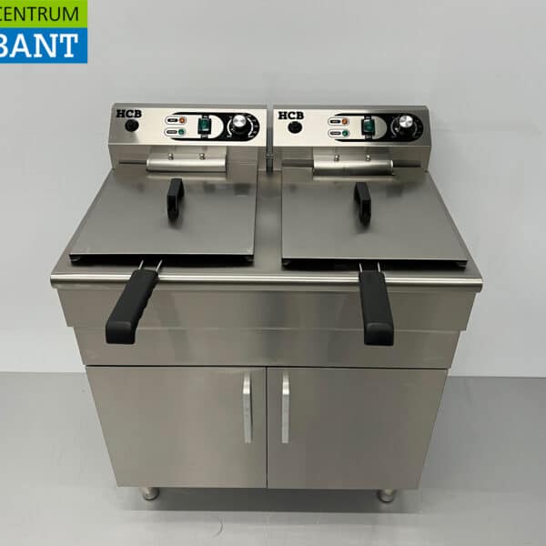 HCB Friteuse double en acier inoxydable 2 x 16 litres 230V Horeca