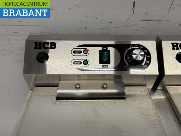 HCB Friteuse double en acier inoxydable 2 x 16 litres 230V Horeca – Image 5