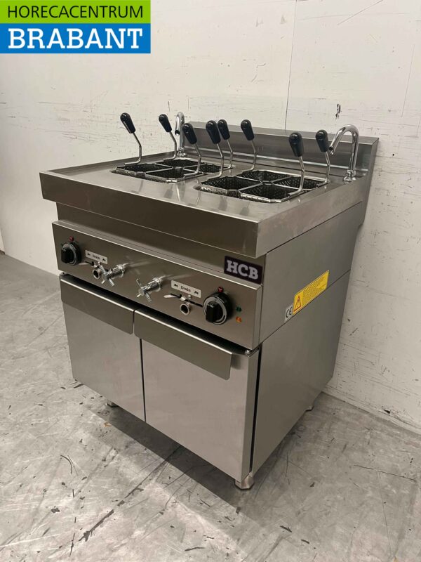 Cuiseur de pâtes en acier inoxydable 2 x 12 litres 400V Horeca – Image 2
