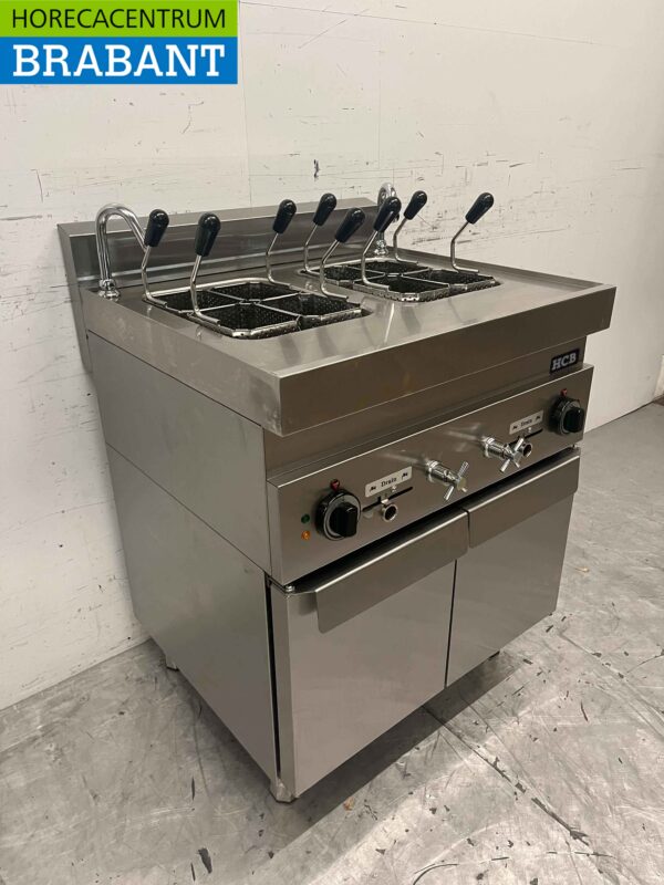 Cuiseur de pâtes en acier inoxydable 2 x 12 litres 400V Horeca – Image 3