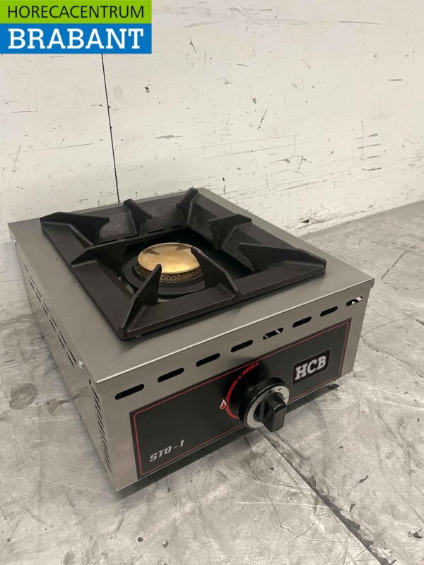 Acier inoxydable 1 brûleur Plaque de cuisson à gaz 37 cm Horeca – Image 3