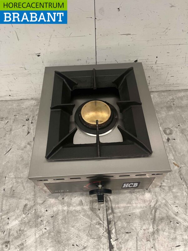 Acier inoxydable 1 brûleur Plaque de cuisson à gaz 37 cm Horeca – Image 4