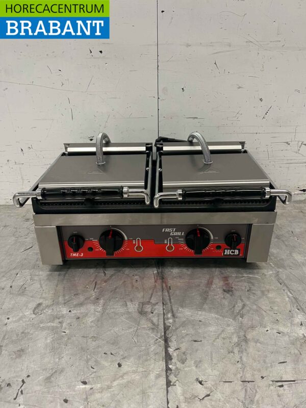 Gril à double contact en acier inoxydable Gril à panini 230V Restauration